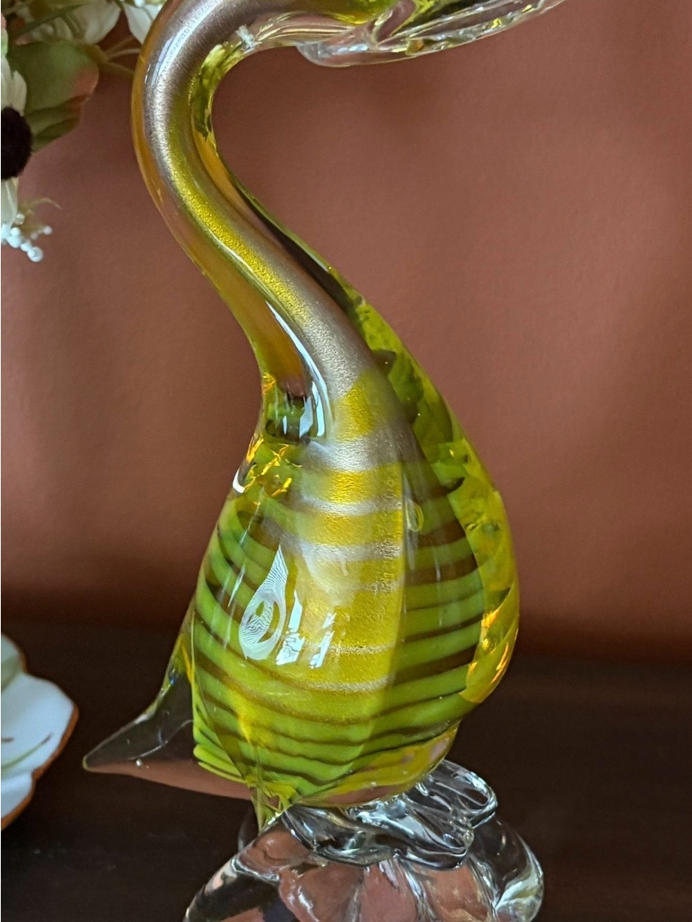 Vintage MCM Italian Murano Art Glass Goose Sculpture -